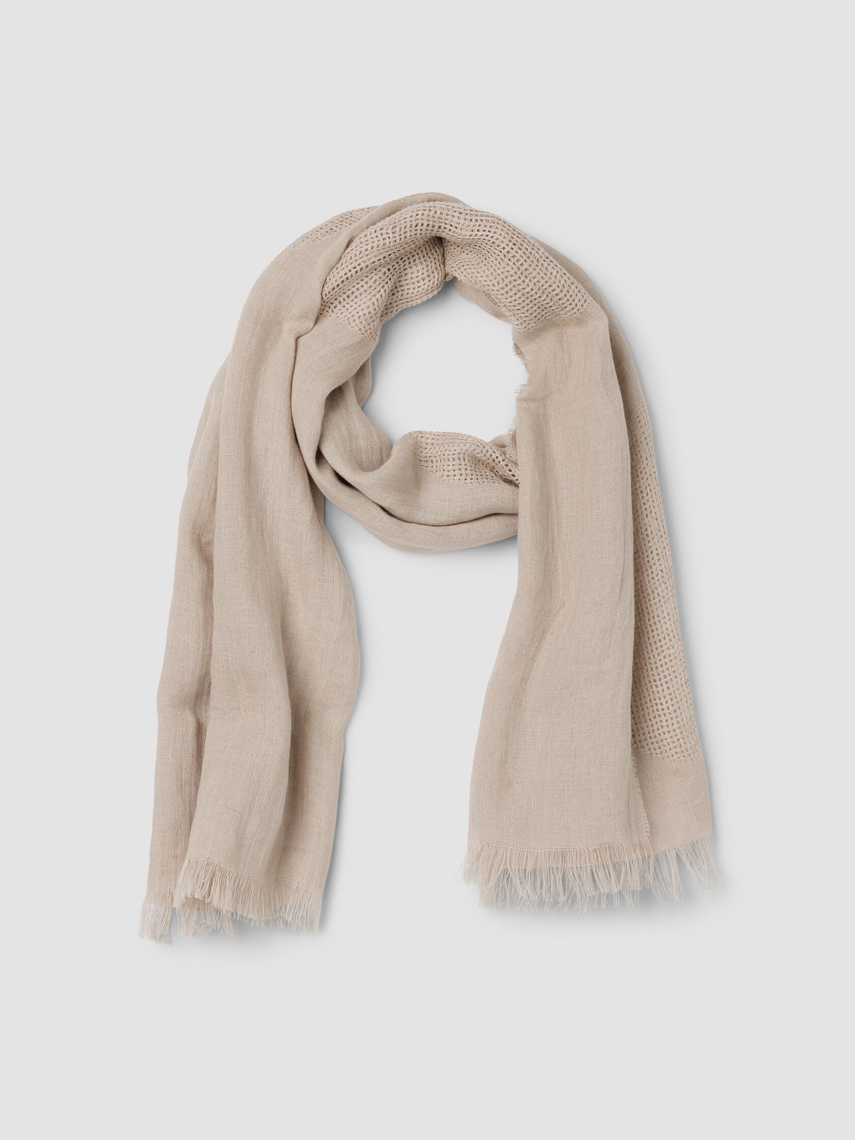 Organic Linen Circles Scarf
