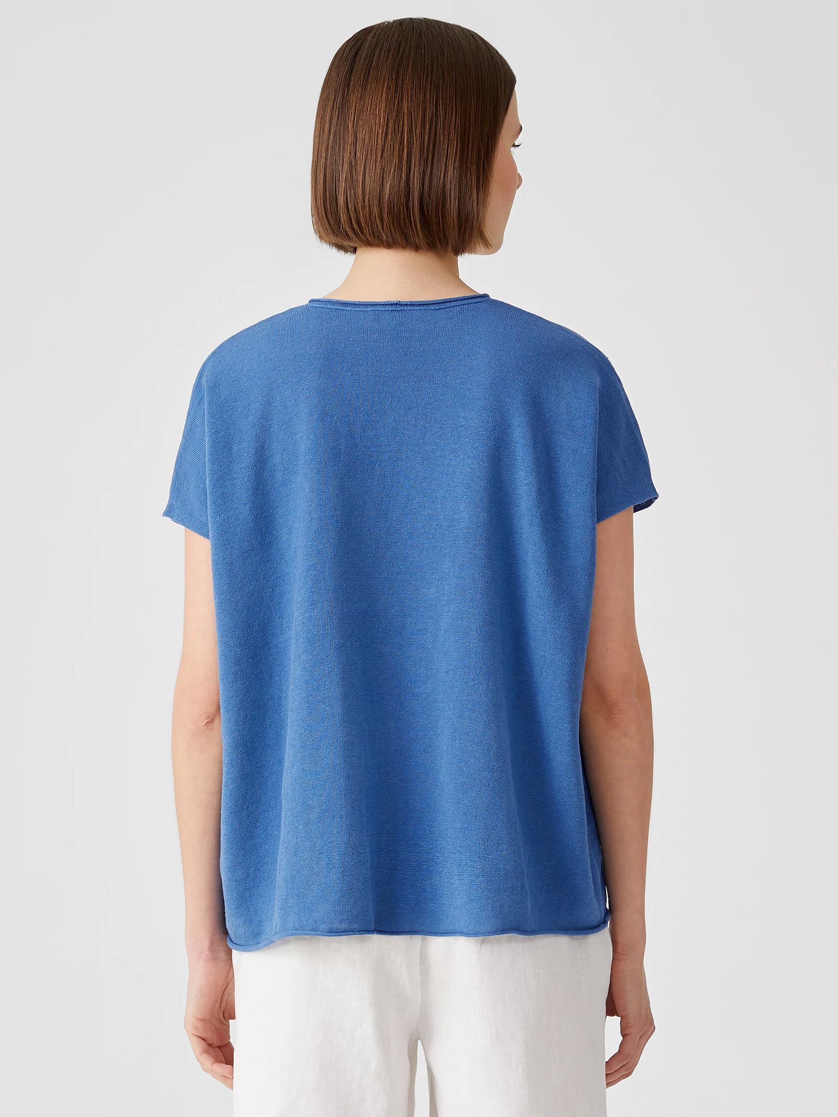 Organic Linen Cotton Square Top