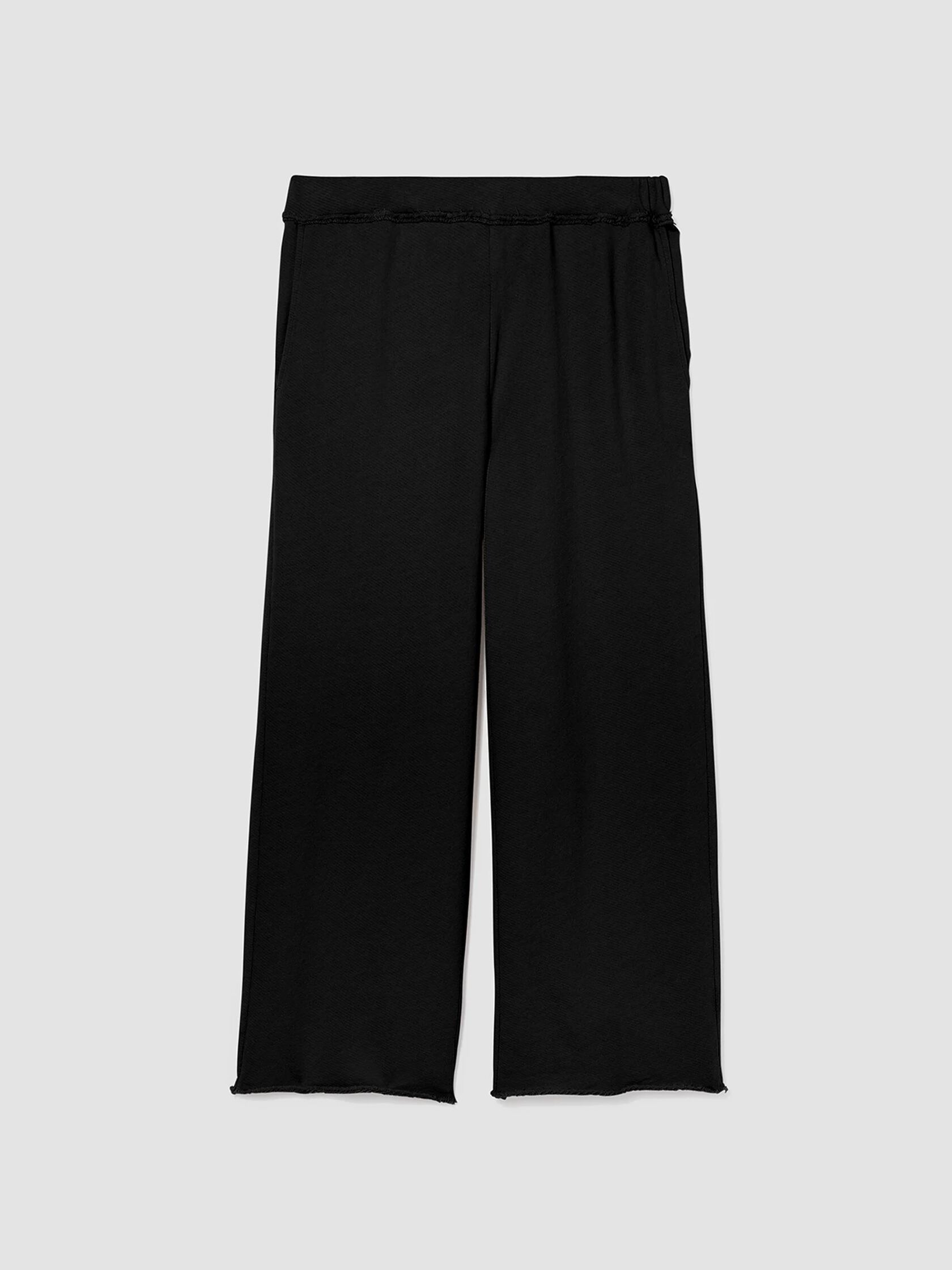 Lightweight Organic Cotton Terry Straight Pant