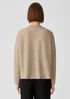 Washable Wool Crepe Top in Regenerative Wool