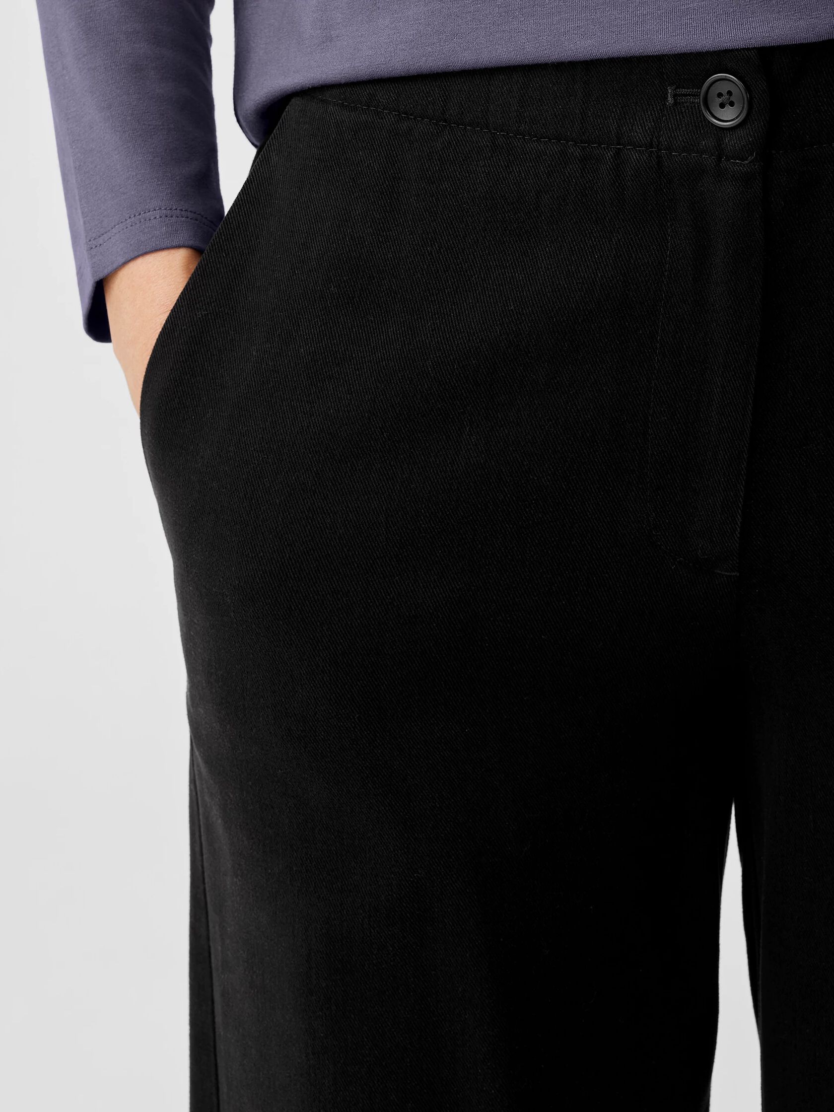 Soft Twill Wide-Leg Pant