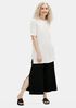 Textured Stretch Rib Round Neck Tunic