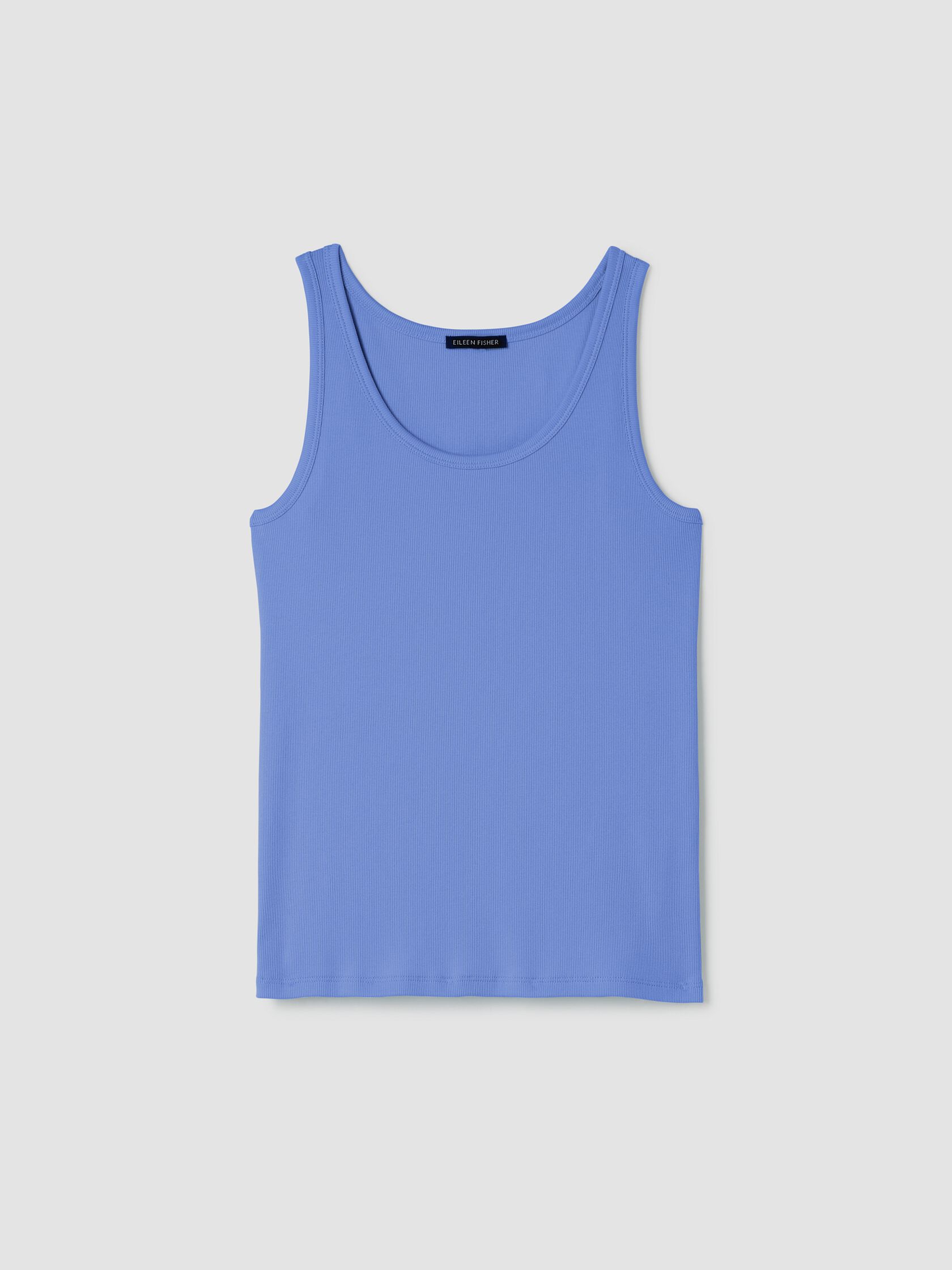 Organic Cotton Stretch Rib Scoop Neck Tank