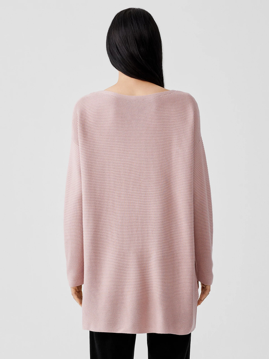 Fine Silk Cashmere Bateau Neck Top