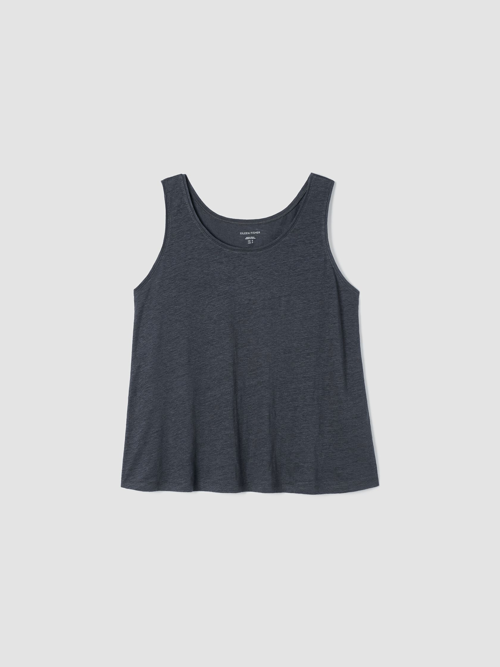 Organic Linen Jersey Scoop Neck Tank
