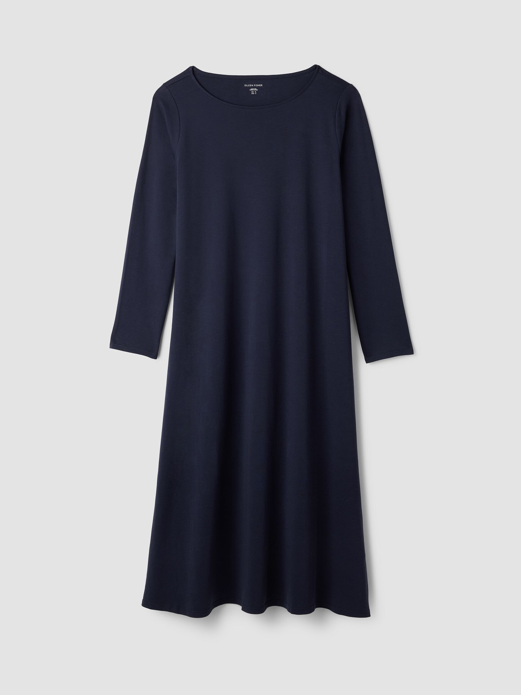 Organic Cotton Interlock Bateau Neck Sleep Dress