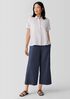 Organic Cotton Ripple Checkered Short-Sleeve Shirt