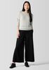 Felted Wool Jersey Wide-Leg Pant in Regenerative Wool