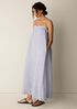 Striped Organic Cotton Gauze Cami Dress