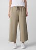 Pima Cotton Stretch Jersey Wide-Leg Pant