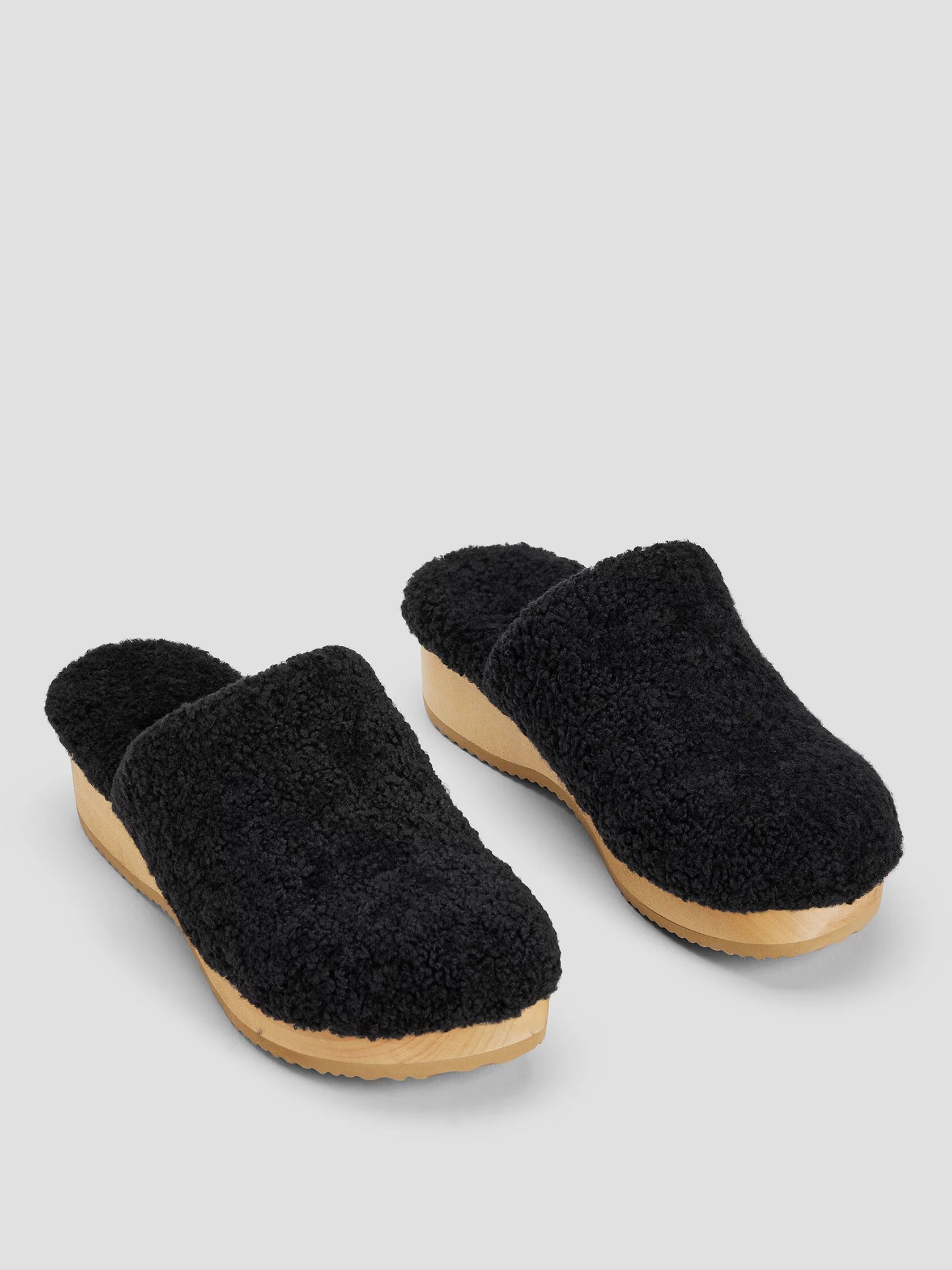 Curly Shearling Clog