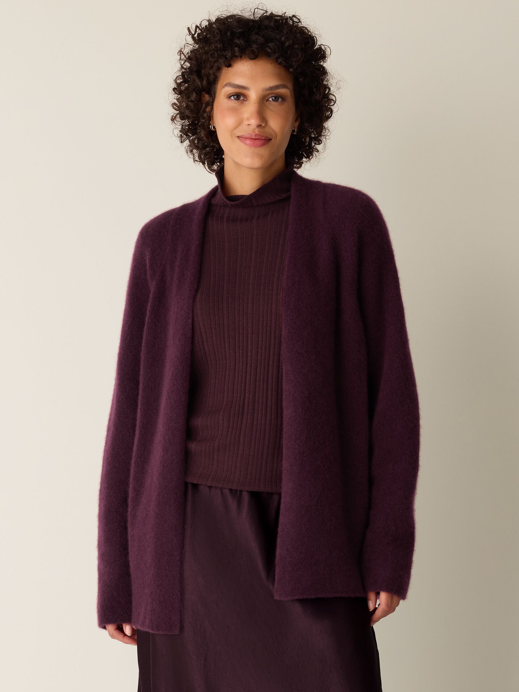 Cashmere Silk Boucle Bliss Long Cardigan