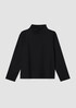 Lightweight Ponte Funnel Neck Top