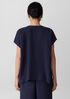 Organic Cotton Lofty Gauze V-Neck Square Top