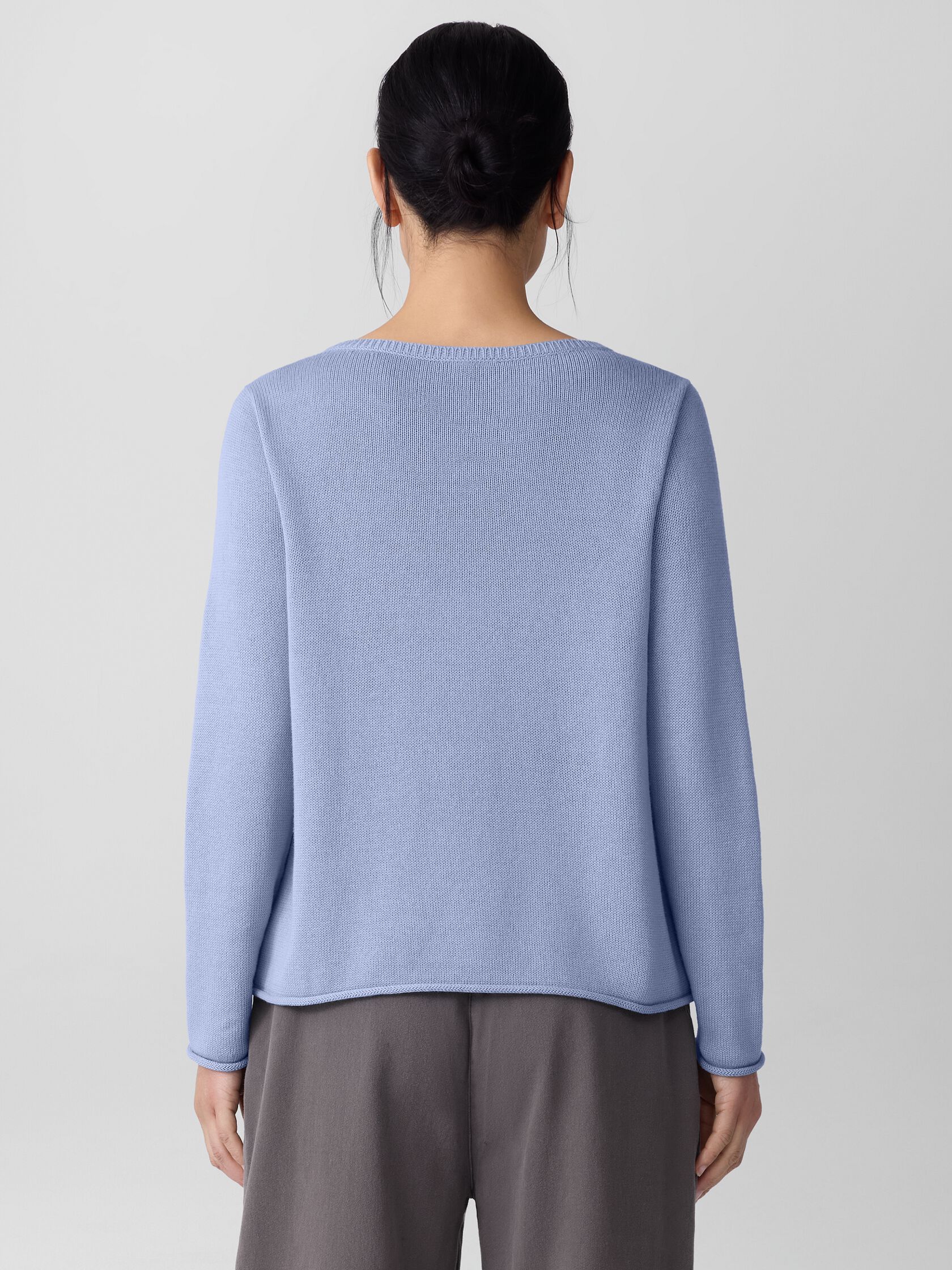 Peruvian Cotton Blend Bateau Neck Top