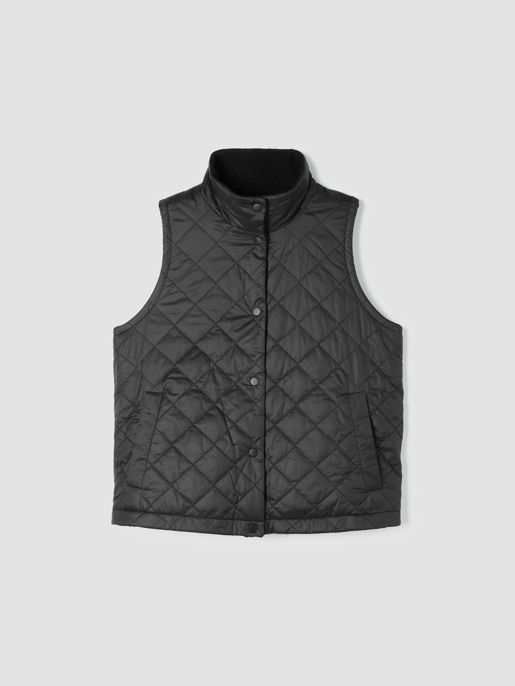 Eggshell Recycled Nylon Reversible Vest