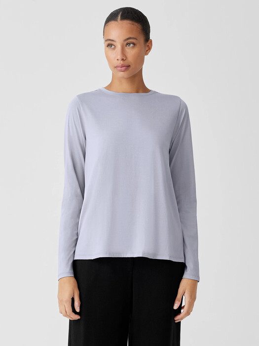 Organic Pima Cotton Jersey Long-Sleeve Tee