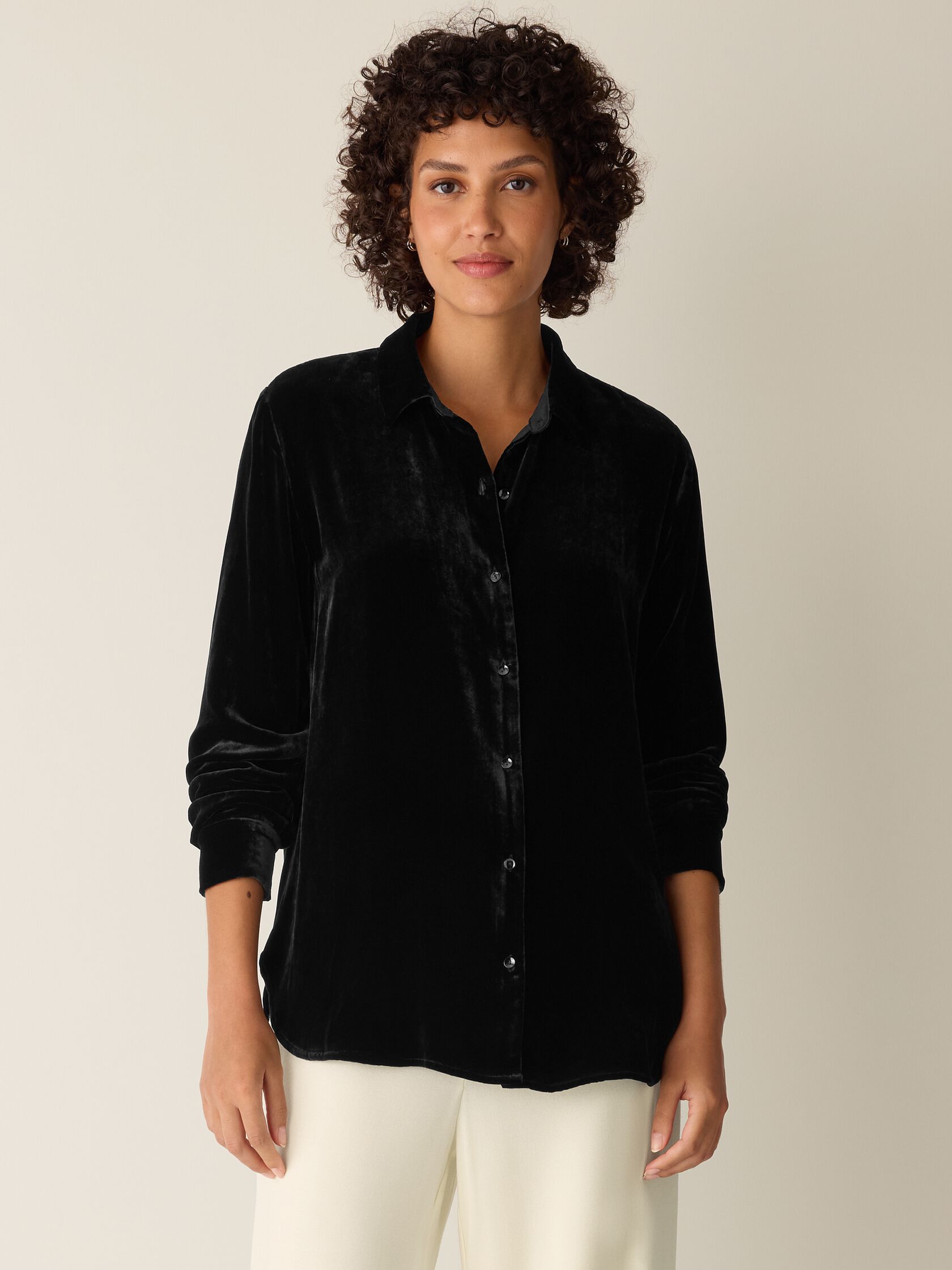 Velvet Classic Collar Shirt