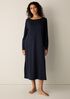 Organic Cotton Interlock Bateau Neck Sleep Dress