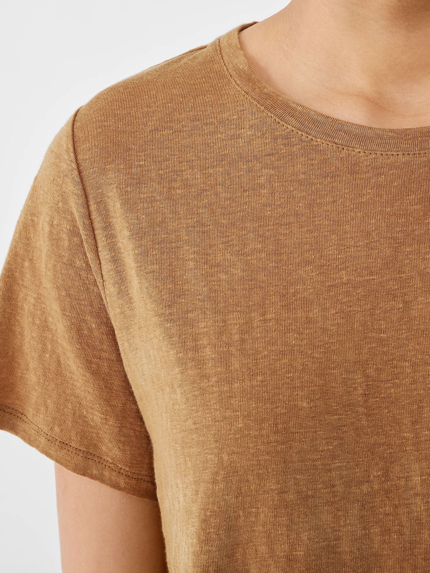 Organic Linen Jersey Crew Neck Tee