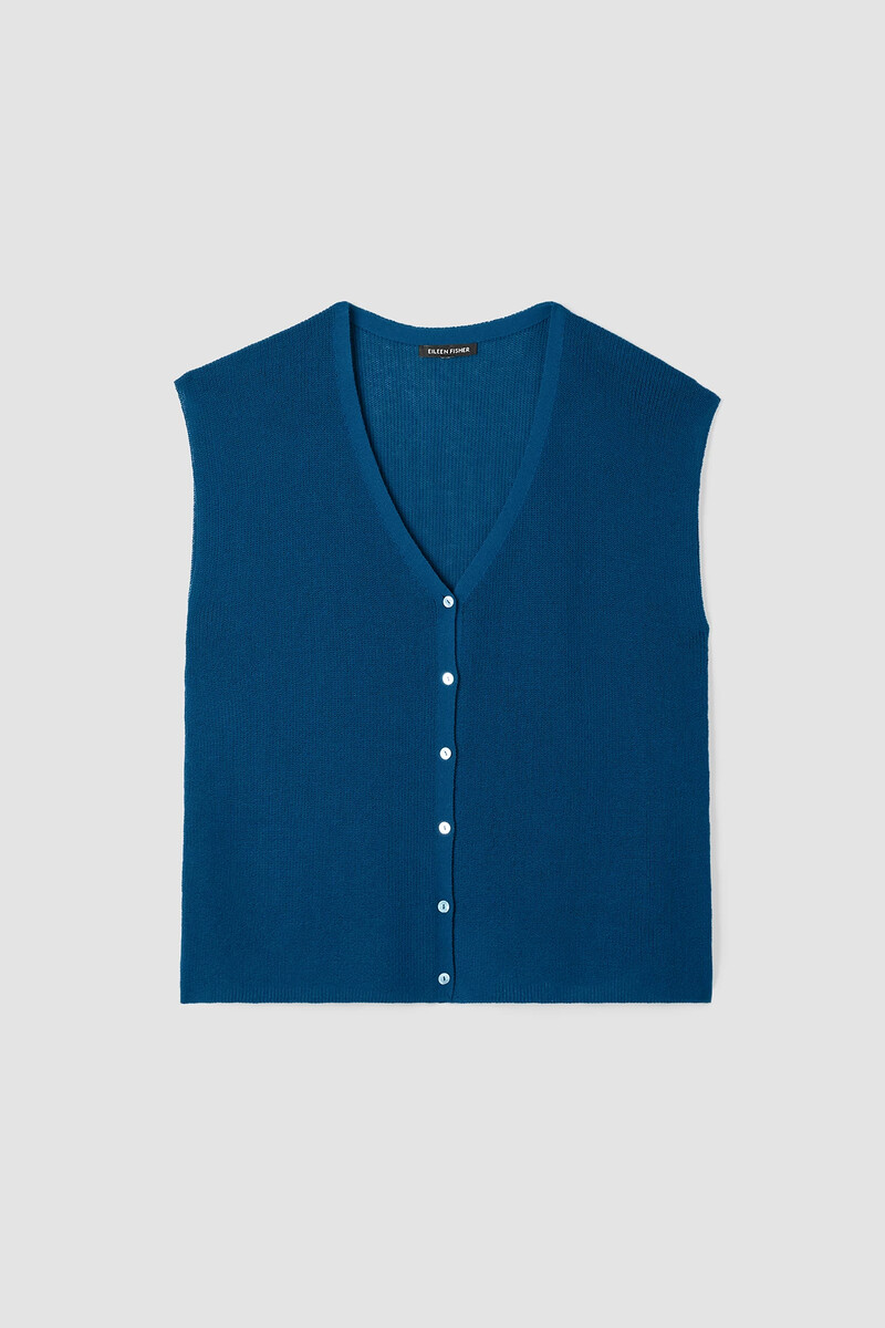 Peruvian Organic Cotton Crepe Vest Peruvian Organic Cotton Crepe Vest