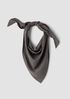 Windowpane Crinkle Weave Triangle Scarf