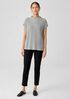Peruvian Cotton Blend Funnel Neck Top