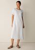 Striped Organic Cotton Slub Tee Dress