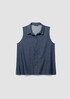 Airy Organic Cotton Twill Sleeveless Shirt