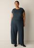 Organic Cotton Stretch Rib Crew Neck Tee