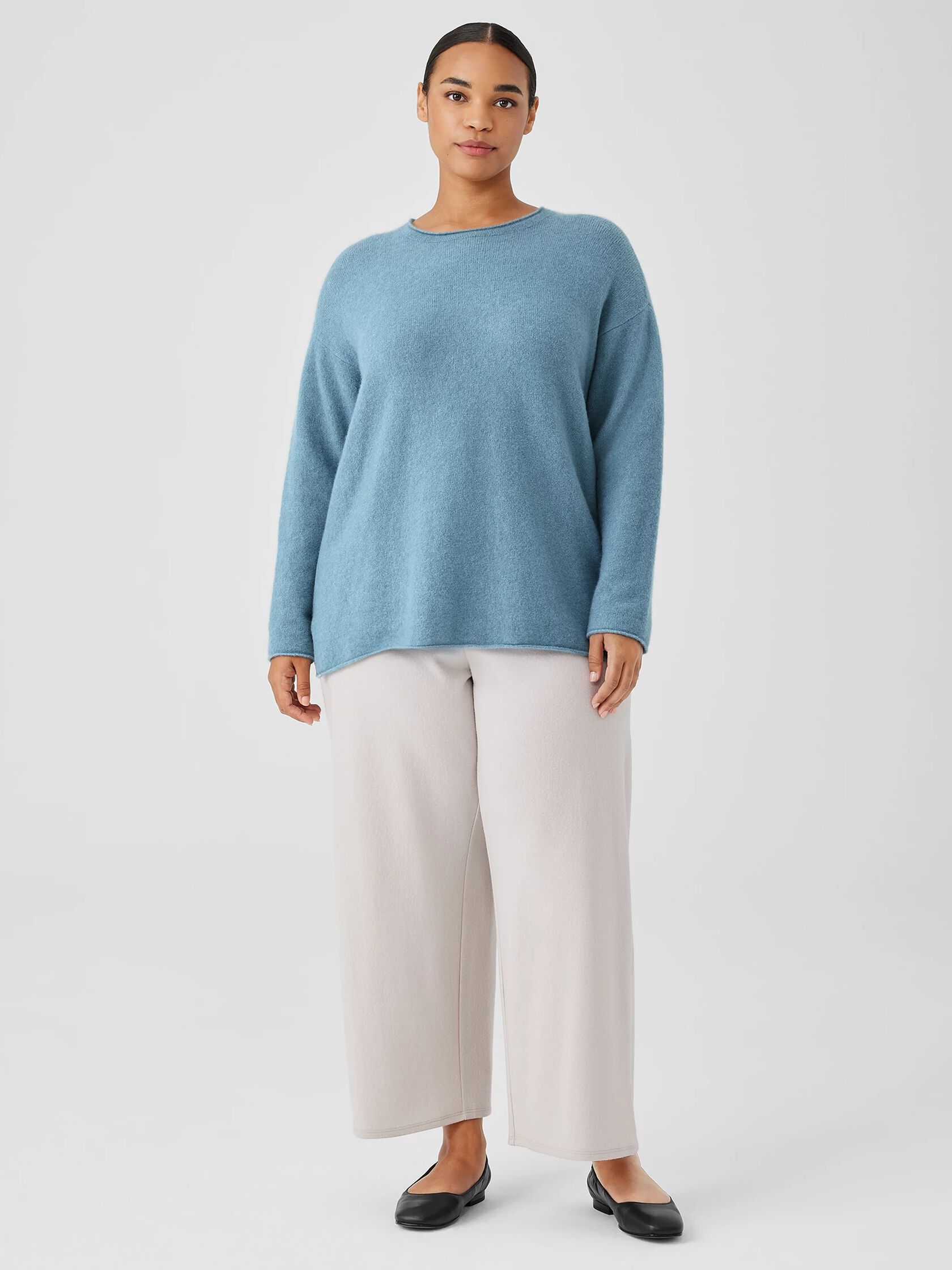 Cashmere Silk Bliss Crew Neck Top