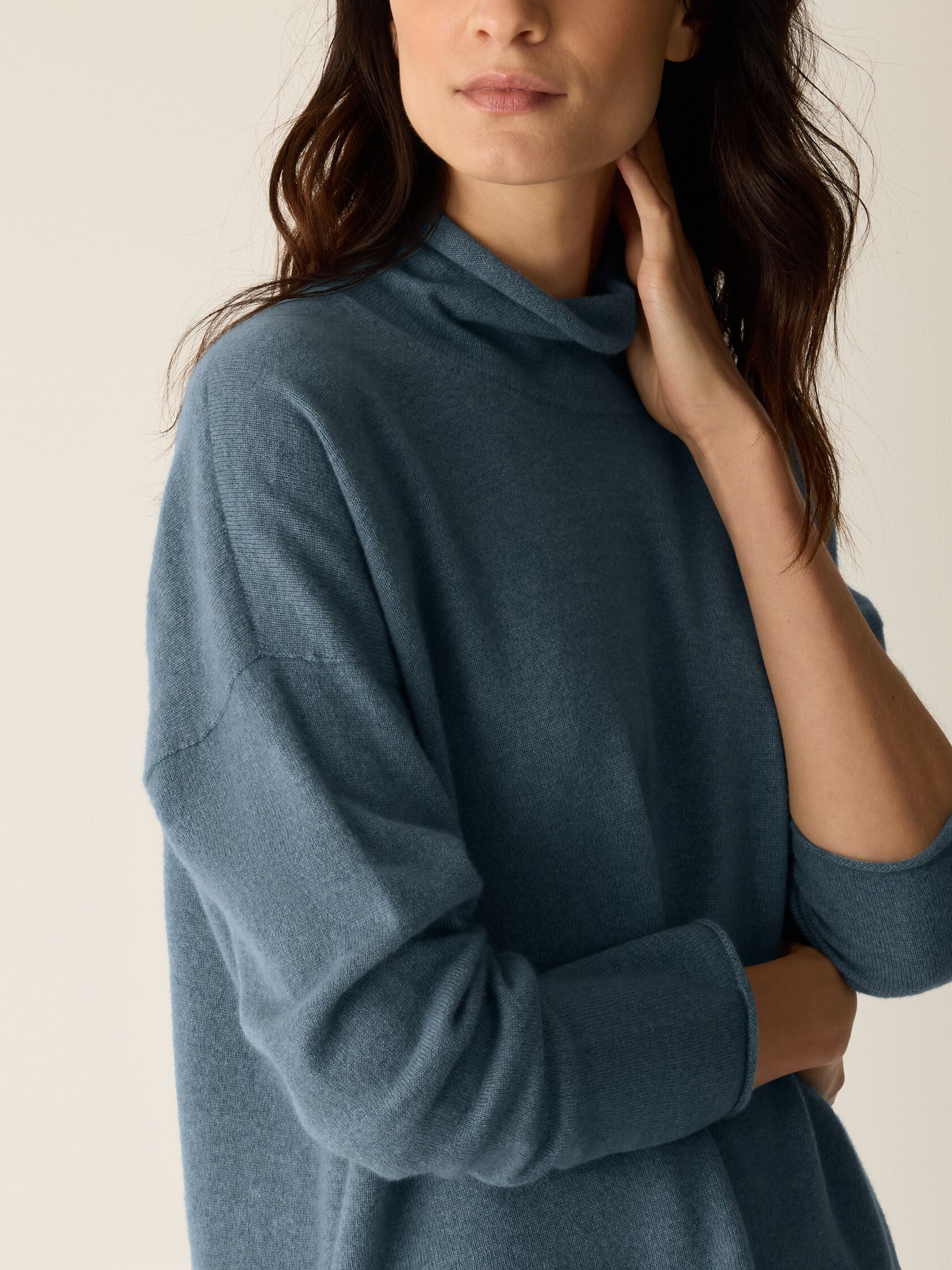 Italian Cashmere Turtleneck Top