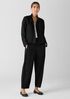 Silk Linen Box Stand Collar Jacket