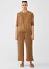 Organic Linen Cotton Tuck Cropped Cardigan