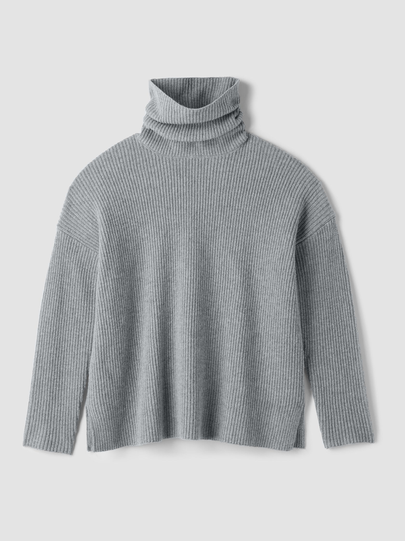 Recycled Wool Cashmere Turtleneck Top