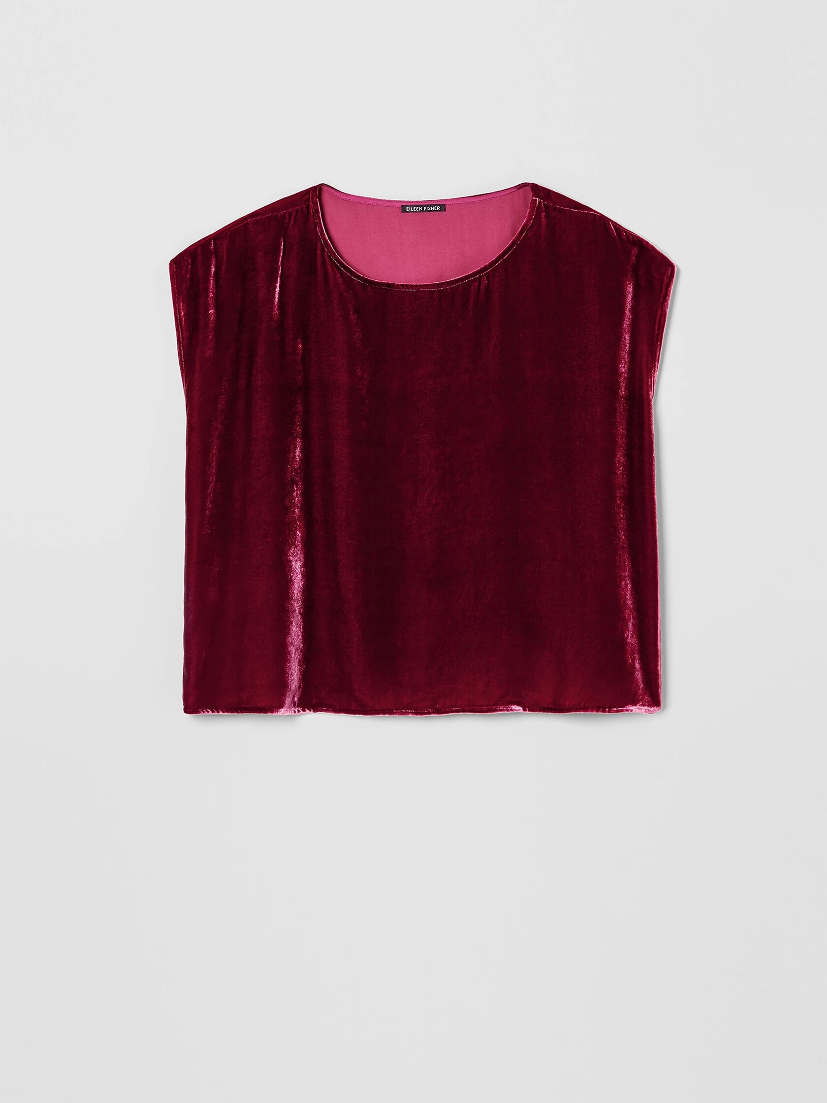 Velvet Ballet Neck Square Top