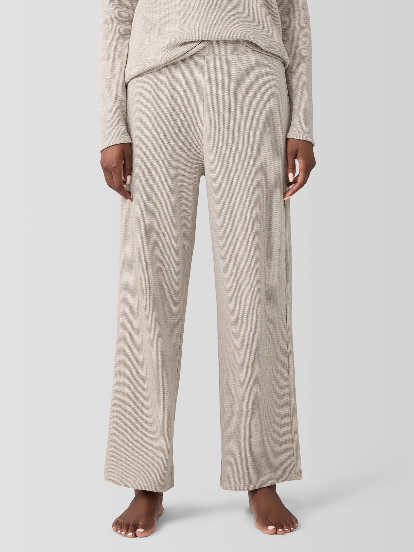 Mélange Organic Cotton Waffle Sleep Pant