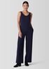 Stretch Silk Jersey Scoop Neck Tank