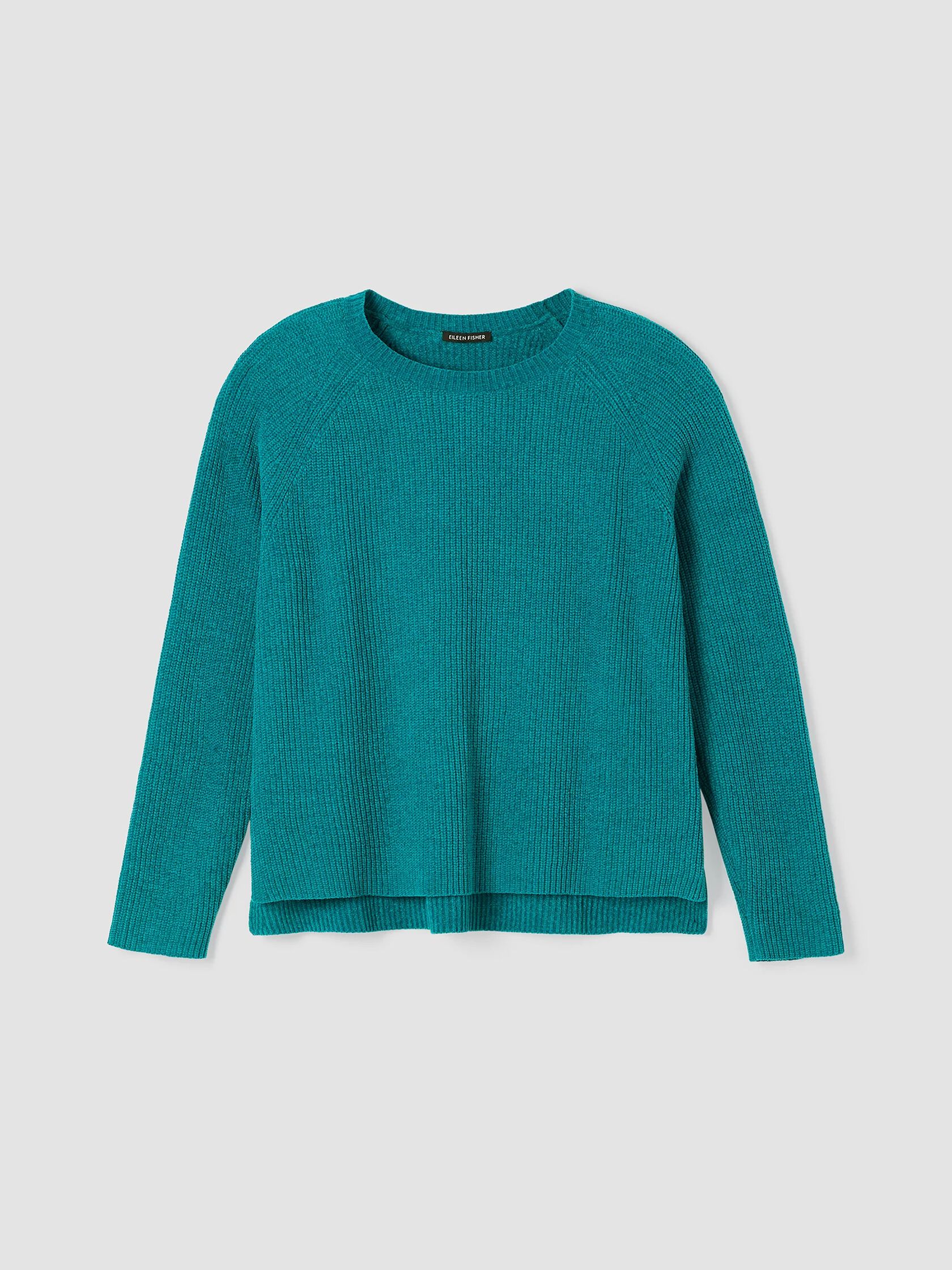 Organic Cotton Chenille Crew Neck Top