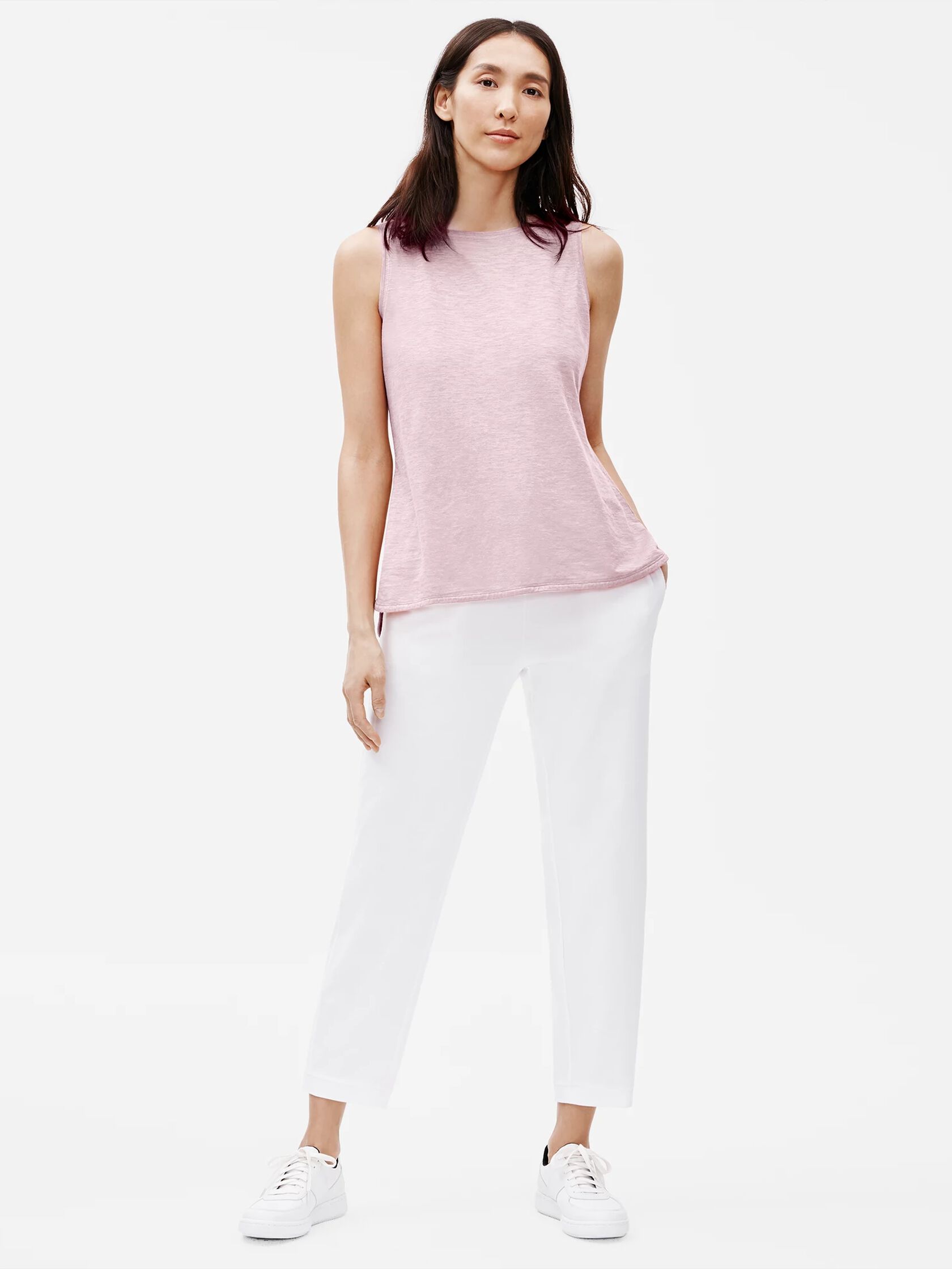 Hemp Organic Cotton Twist Scoop Neck Shell