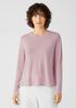 Organic Linen Jersey Crew Neck Top