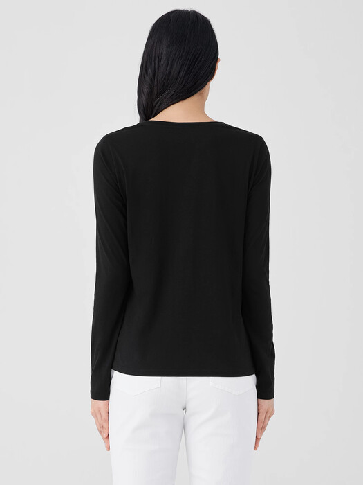 Organic Pima Cotton Jersey Long-Sleeve Tee