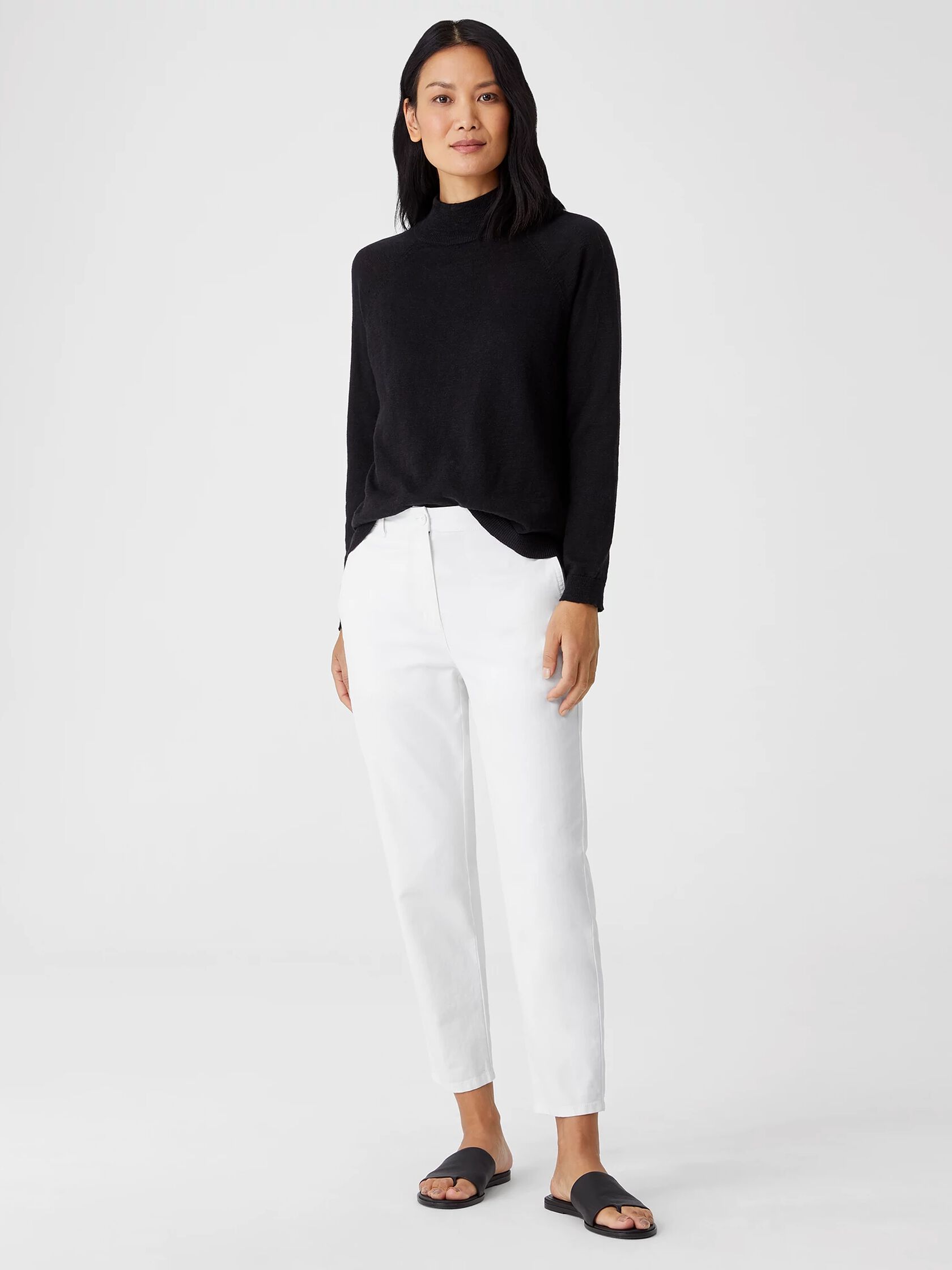 Organic Cotton Hemp Tapered Ankle Pant