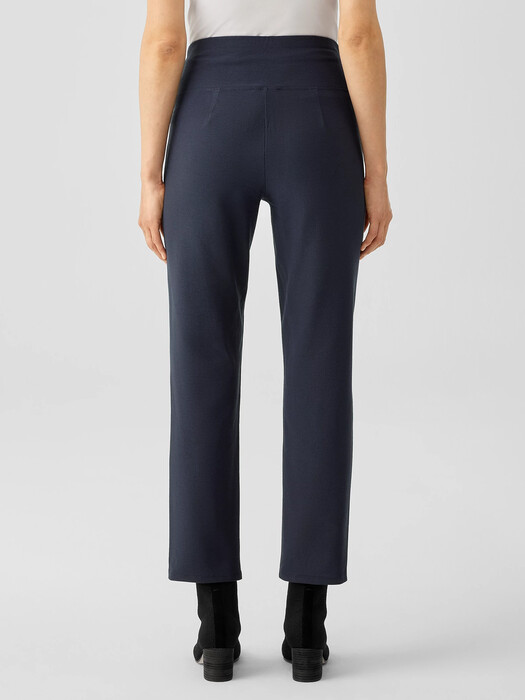 Washable Stretch Crepe High-Waisted Pant