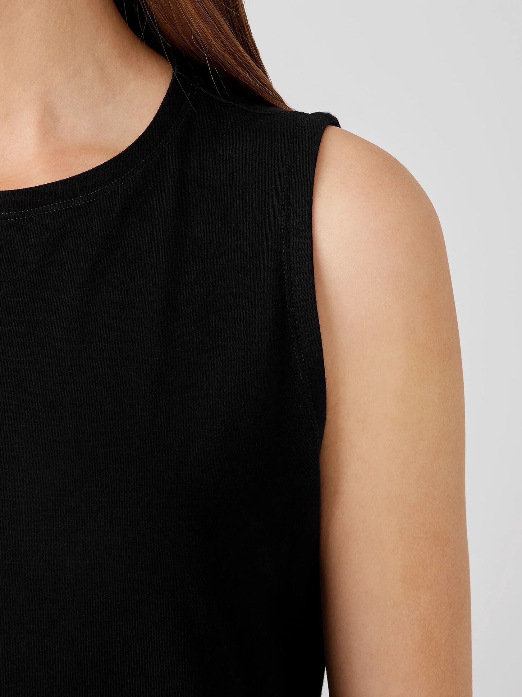 Traceable Cotton Jersey Racer-Back Tank Dress