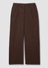 Garment-Dyed Utility Cotton Wide-Leg Pant
