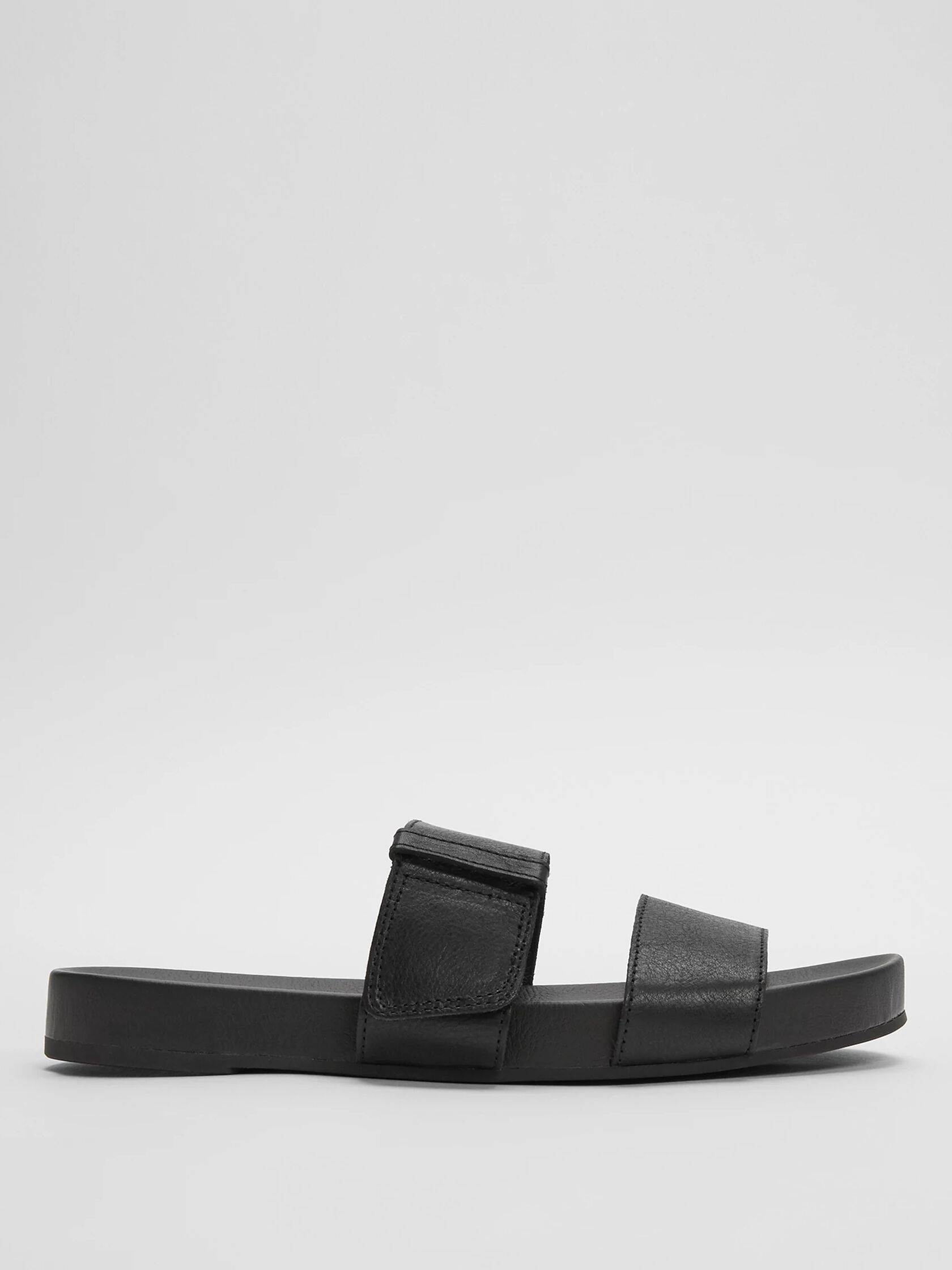 Folk Leather Slide Sandal