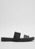 Folk Leather Slide Sandal