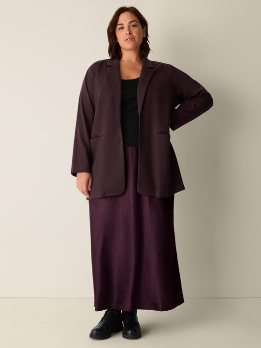 Washable Flex Ponte Long Blazer