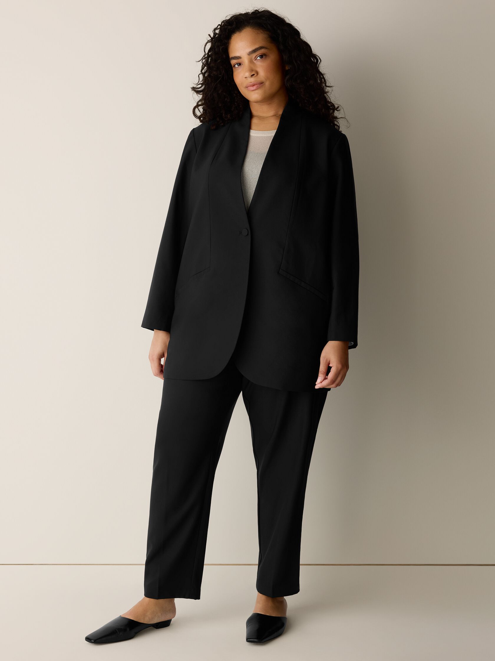 Seasonless Wool High Collar Jacket